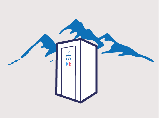Grafik Sanitärcontainer mini (6 Fuß)
