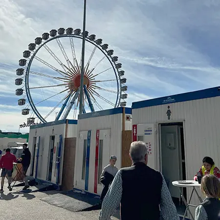 Toilettencontainer auf dem Oktoberfest